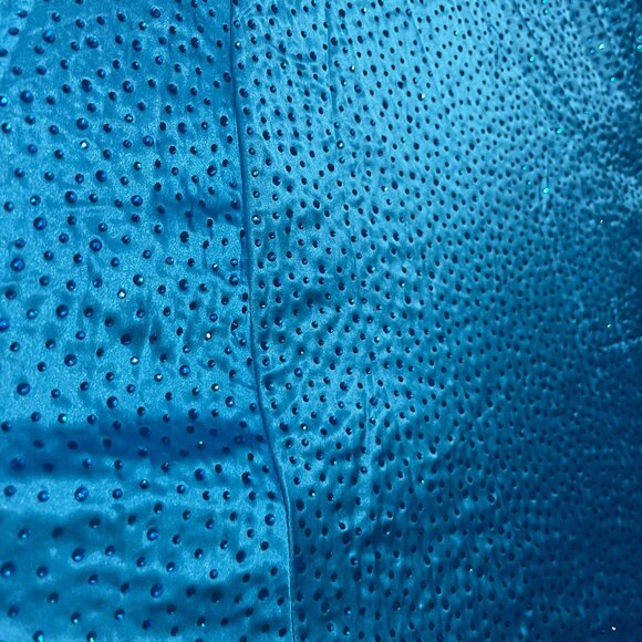 Kourtney Rhinestone Embellished Gown in Turquoise Size XL NWT - Picture 6 of 8